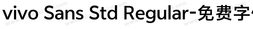 vivo Sans Std Regular字体转换